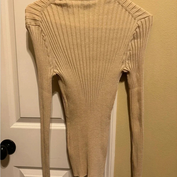 Vince Ribbed Collar Cardigan Sz L - Picture 8 of 8